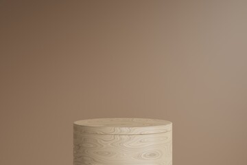 minimal podium scene for product mockup on 3d render