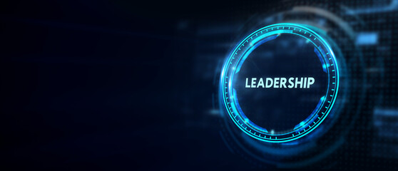 Business, Technology, Internet and network concept. Leadership business management. 3d illustration