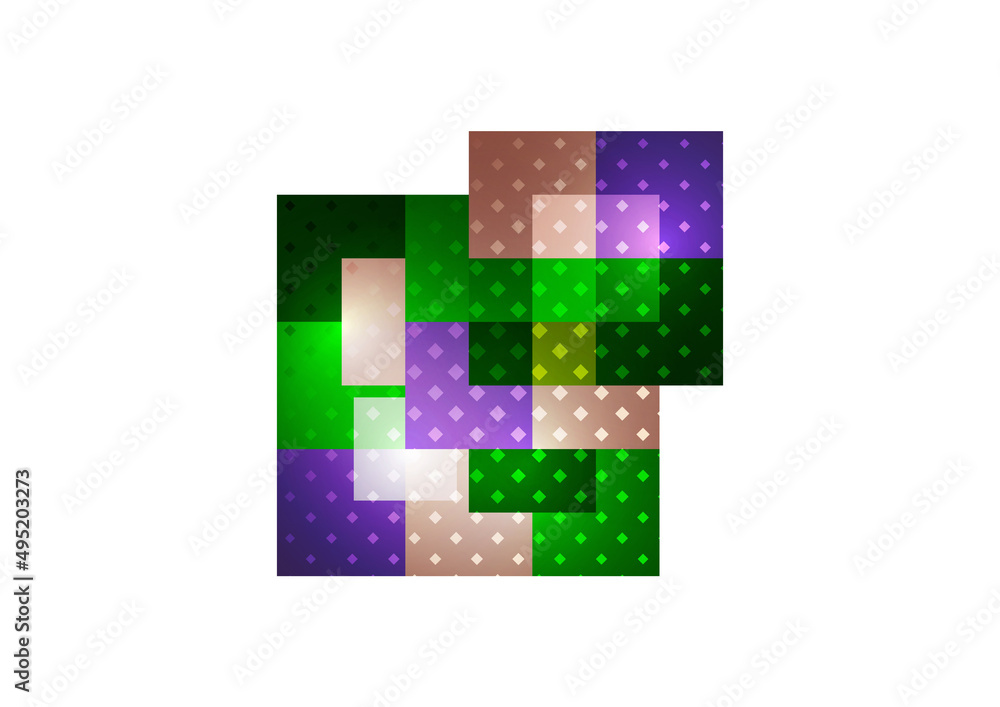 Poster abstract geometric background. modern overlapping squares. fancy color shapes for your message. busi