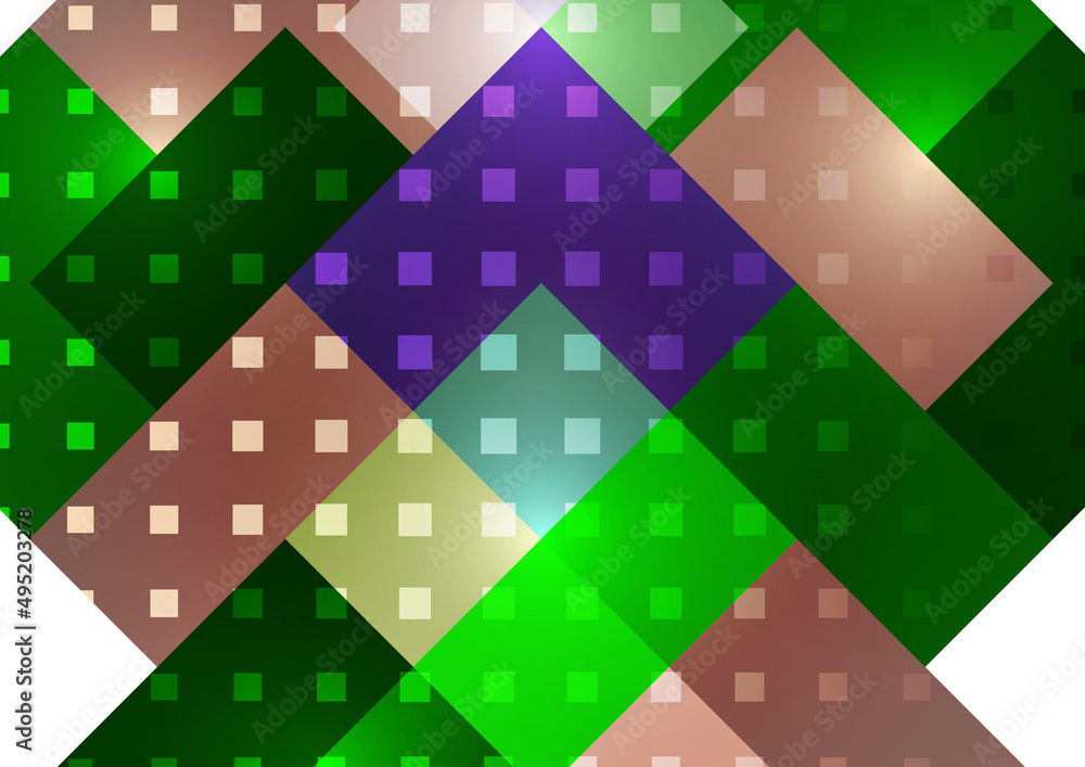 Poster abstract geometric background. modern overlapping squares. fancy color shapes for your message. busi