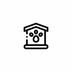 veterinarian market store shop veterinary Outline Icon, Logo, and illustration