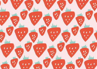 レトロ　苺　背景