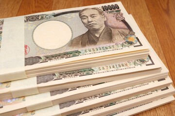 一万円札の束　札束