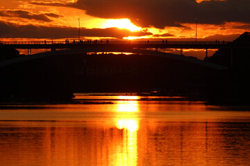 賢島大橋の夕景