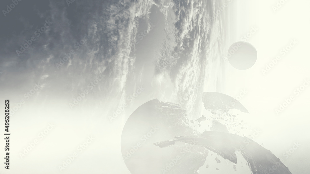 Canvas Prints image of outer space. . mixed media