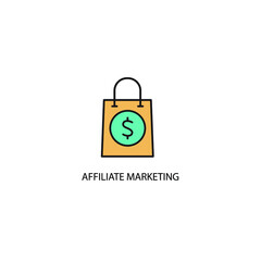 affiliate marketing icons  symbol vector elements for infographic web