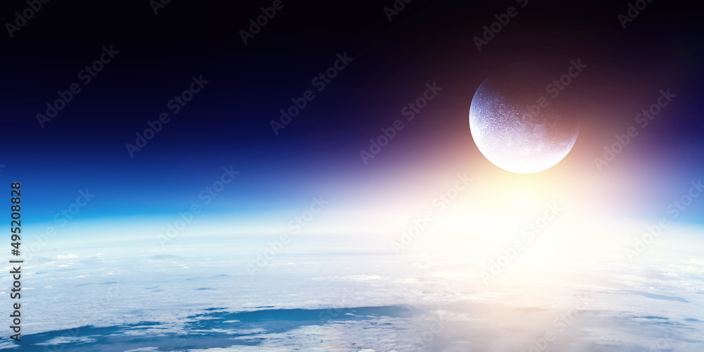 Canvas Prints image of outer space. . mixed media