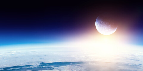 Image of outer space. . Mixed media