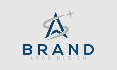 company logo 
Creative Initials Letters (A)  Air Travel Logo  Monogram Geometric Modern Logo