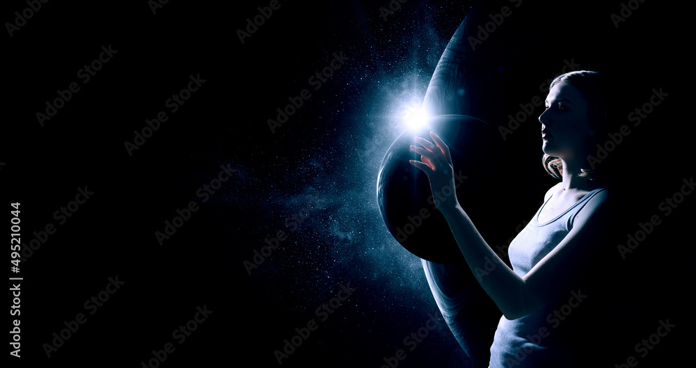 Canvas Prints the universe within . mixed media