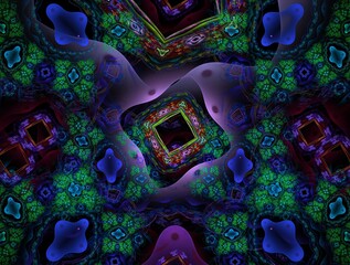 Fototapeta premium Imaginatory fractal abstract background Image