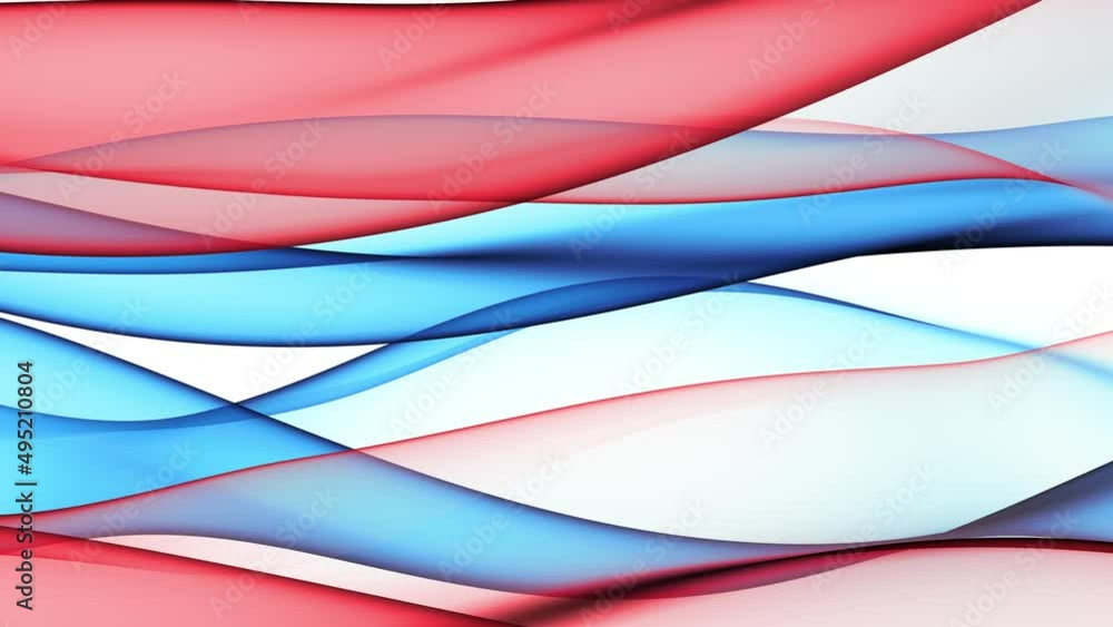 Poster abstract colorful wavy background in bright blue and red colors on white backdrop. modern colorful w