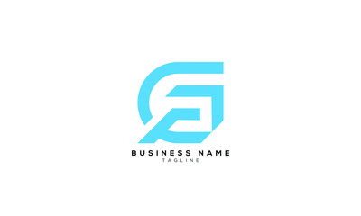 GF, FG, CP, PC, CA, AC, GP, PG, GA, AG, GQ, QG, CQ, QC, Abstract initial monogram letter alphabet logo design