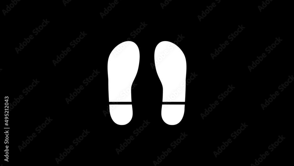Poster white picture of shoe sole on a black background. shoe sole. distortion liquid style transition icon