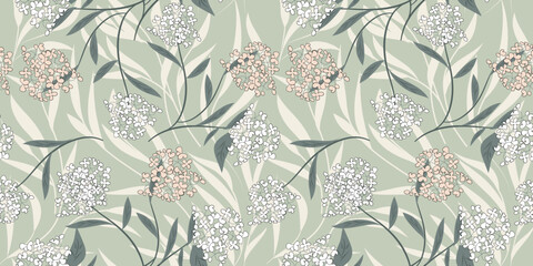 Vetor seamless floral colorful pattern on a white background