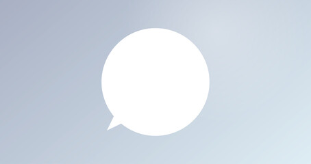 Chat bubble and speech flat illustration.