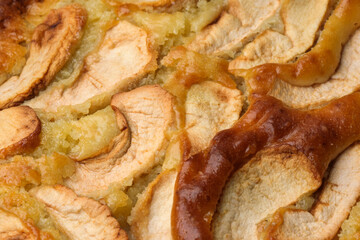 Delicious apple pie baked