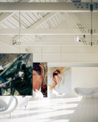  Painting Gallery Interior (focus) - 3D Visualization