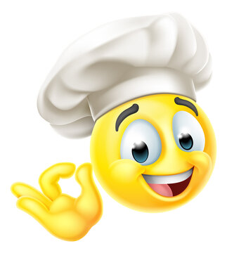 Chef Emoticon Cook Cartoon Face