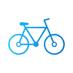 Bicycle icon vector with gradient