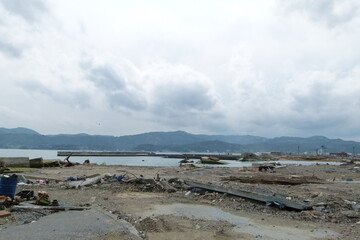 東日本大震災後
2011年5月21日
陸前高田市にて