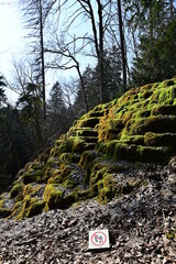 Kalktuffterrasse Hoher Brunnen bei Sollngriesbach, Franken, Berching, Bayern, Deutschland