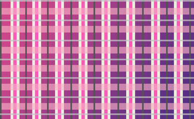 pink plaid fabric pattern and background