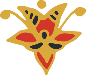 Ethnic Mehndi Decorative Hand Drawn Element