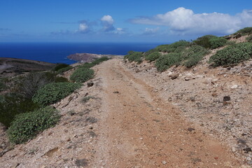 Landschaft auf Gran Canaria mit Weg