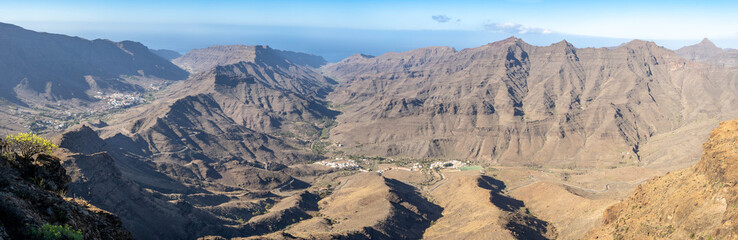 Fototapeta na wymiar Mountain view near Veneguera in Gran Canaria, Spain