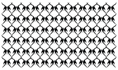 fence pattern, black ornaments texture with white background