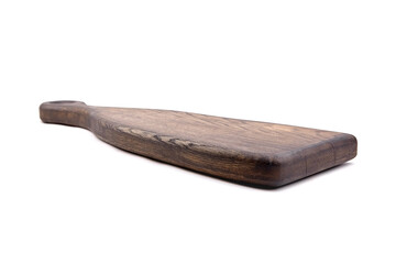 Wooden cutting board isolated on white