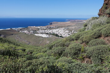 Blick auf Agaete auf Gran Canaria