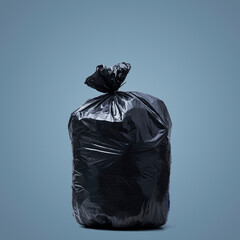 Garbage bag full of waste