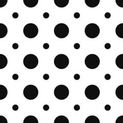 
Vector print polka dot seamless pattern, trendy background for textiles.