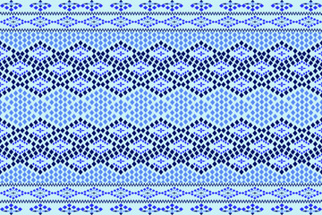 Abstract ethnic geometric ikat pattern.Tribal ethnic vector texture.Fabric pattern mandala native textile.Embroidery design.Design from triangle pattern in aztec style