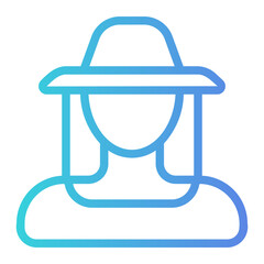farmer gradient icon