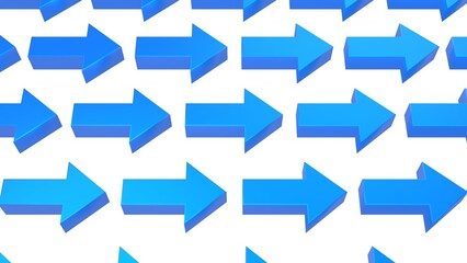 ビジネス 矢印 アイコン シンプル 青 白背景 [別Verあり]