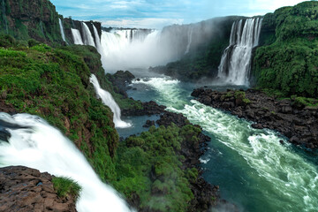 iguazu waterfalls natural wonder of the world, unesco monument