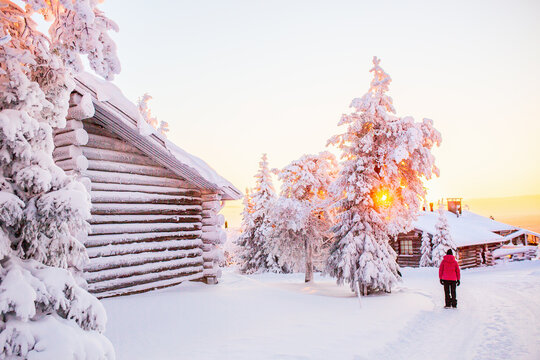 Young girl in Lapland