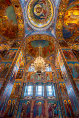 Church of Savior on spilled blood interior, Saint Petersburg, Russia