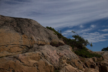 rock in the mountains