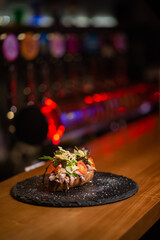 bruschetta with beef