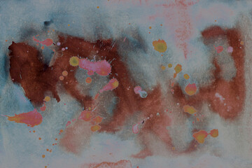 fashionable pattern, dark background, gothic, gloomy, handmade, stains, splashes, old paper, dirty wall, plaster, material, spilled paint, purple, burgundy, brush, watercolor, gouache, ink, texture, 