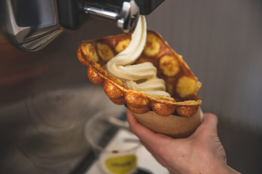 Softeis in Waffel