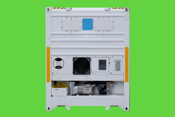 Refrigeration Container green background easy to use