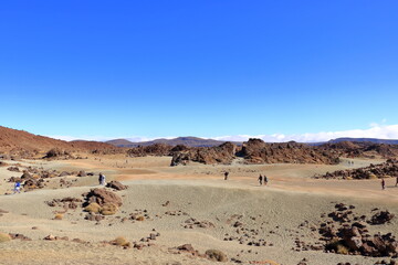 Teide National Park on Tenerife, with lava fields and the Teide volcano