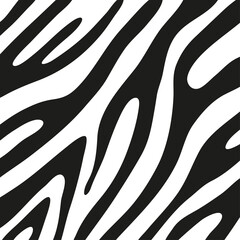 Black stripes on the skin of a zebra for decoration graphics
