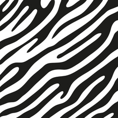 Black stripes on the skin of a zebra for decoration graphics