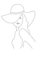 Beautiful woman whit an head on her head; 
